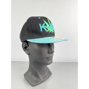 Kush SnapBack Hat Cap New League Black Blue Green Embroidered Faux Snakeskin